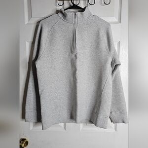 Men's Ten Thousand 1/4 Zip Gray Pullover Size L
